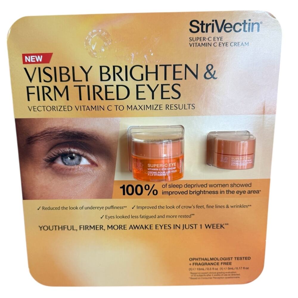 New StriVectin Super-C Eye Vitamin C Eye Cream Duo Set